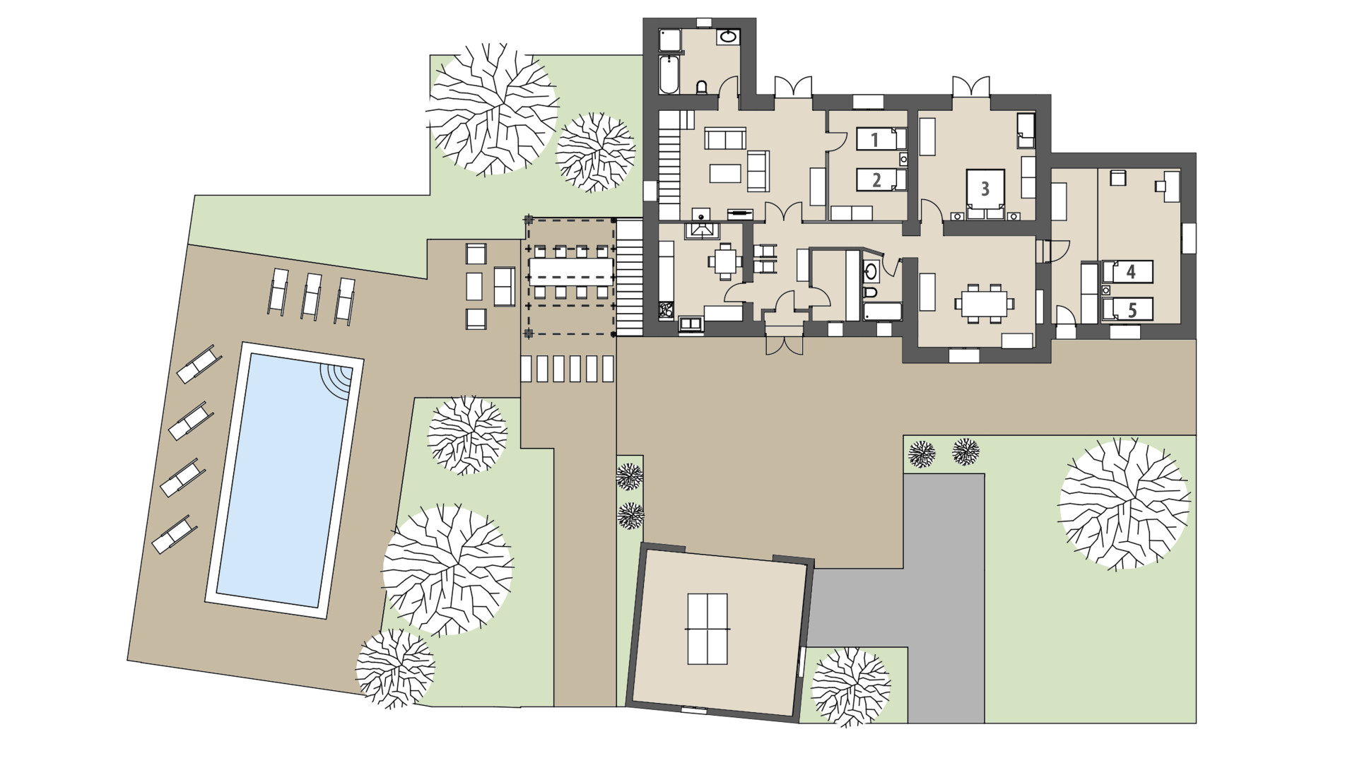 Rural Villa Can Sua: Ground floor