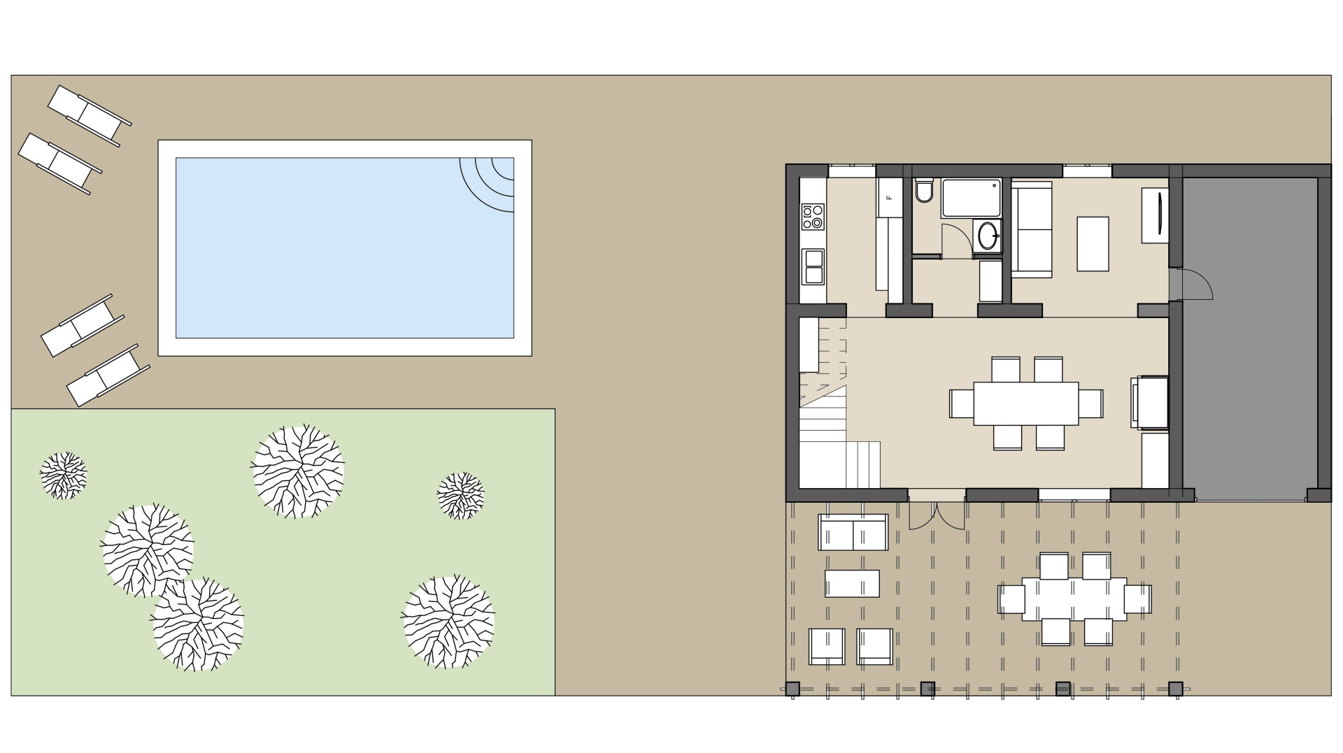 Rural Villa Cel i Sol: Ground floor