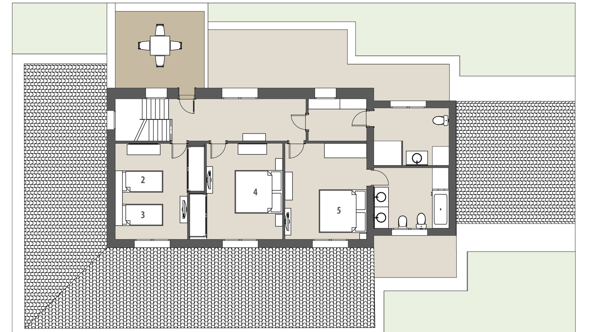 Finca Mil Flores: Piso superior