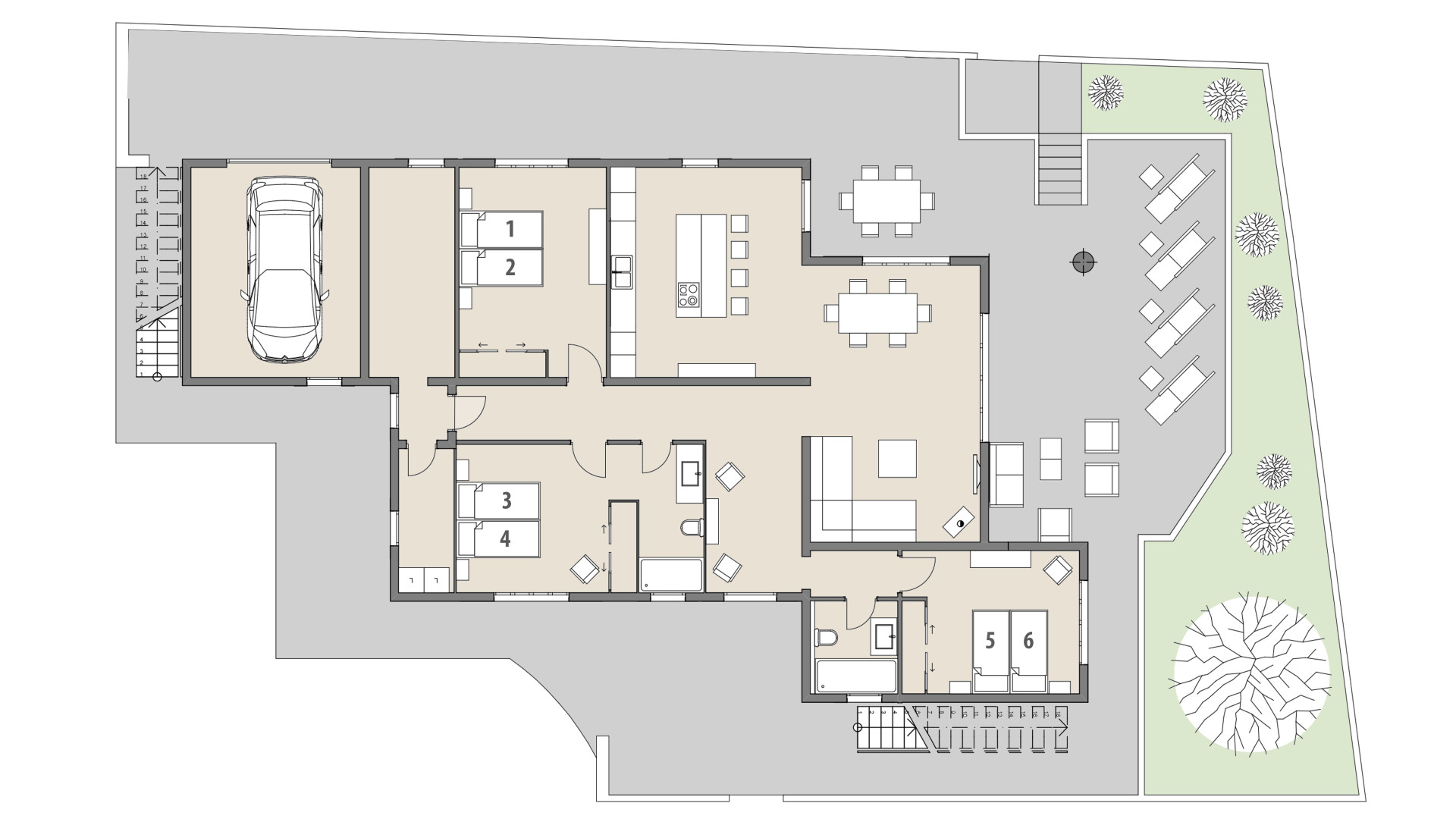 Urban Villa Na Pilena: Ground floor