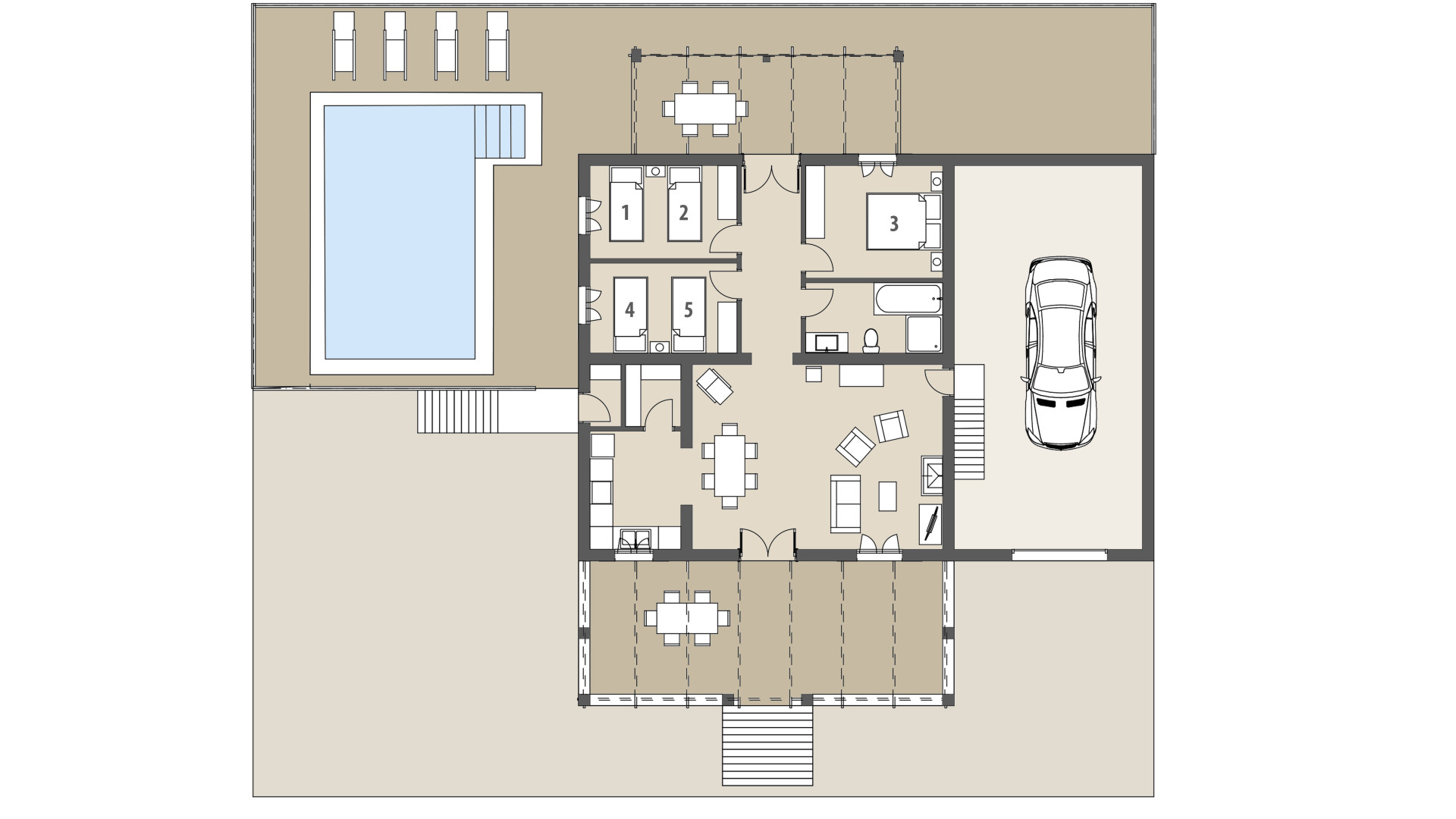 Rural Villa Son Frau: Ground floor