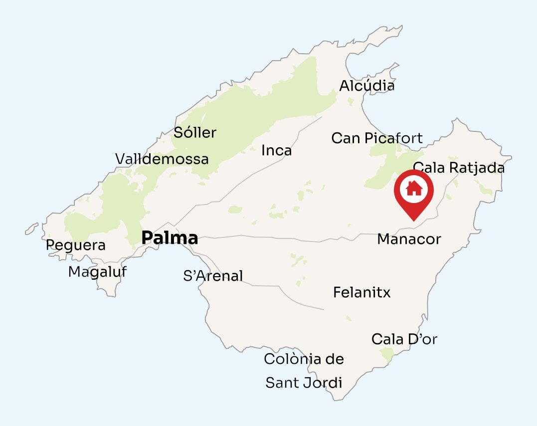 Map of Mallorca