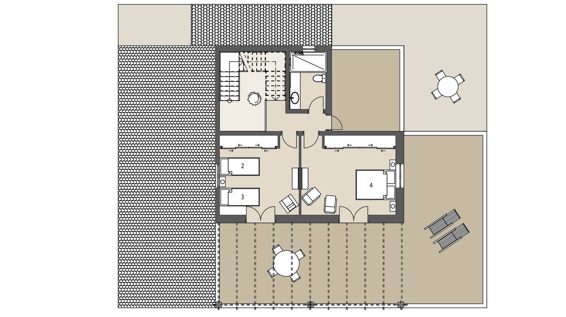 Rural Villa Es Voltor Negre: Upper floor