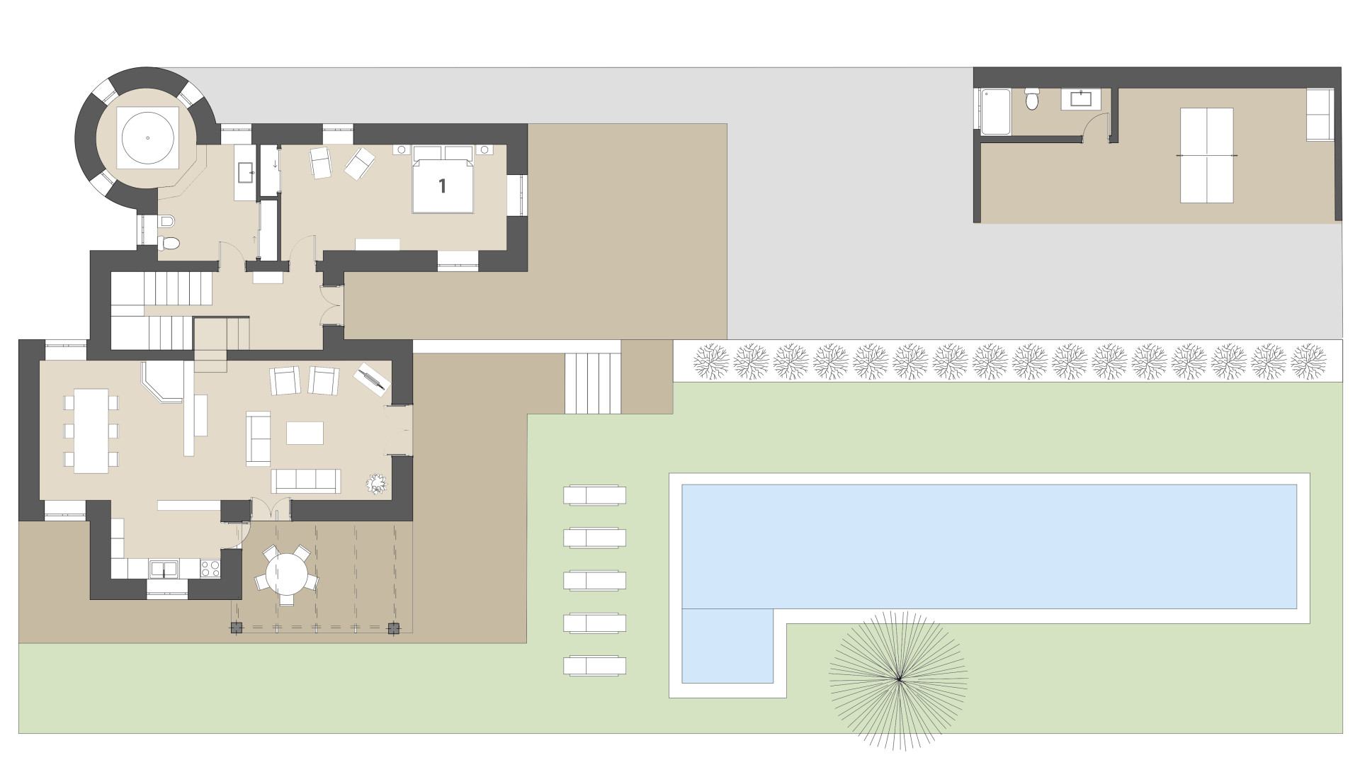 Rural Villa Son Calletes: Ground floor
