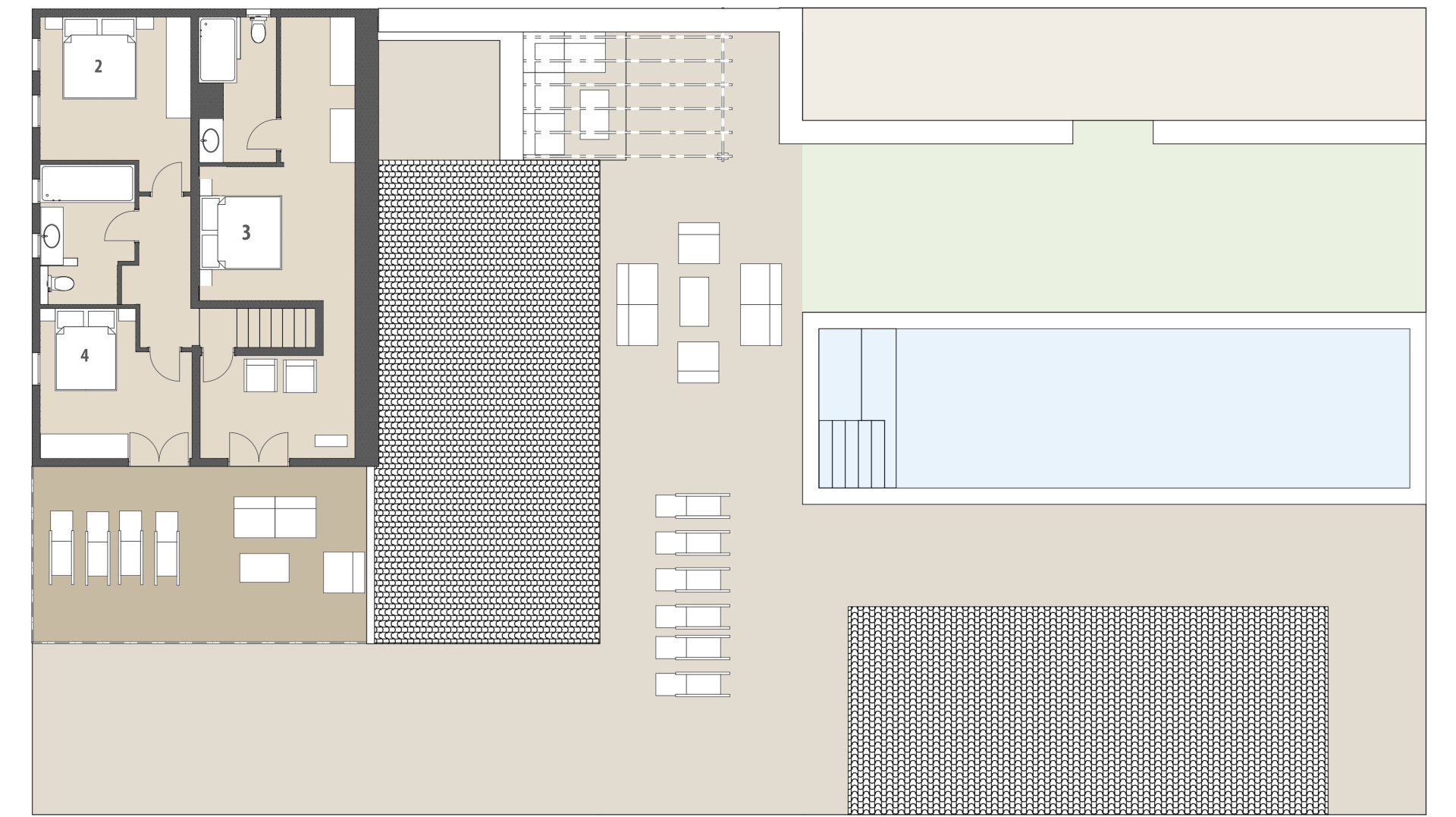 Rural Villa Can Caragol de Dalt: Upper floor