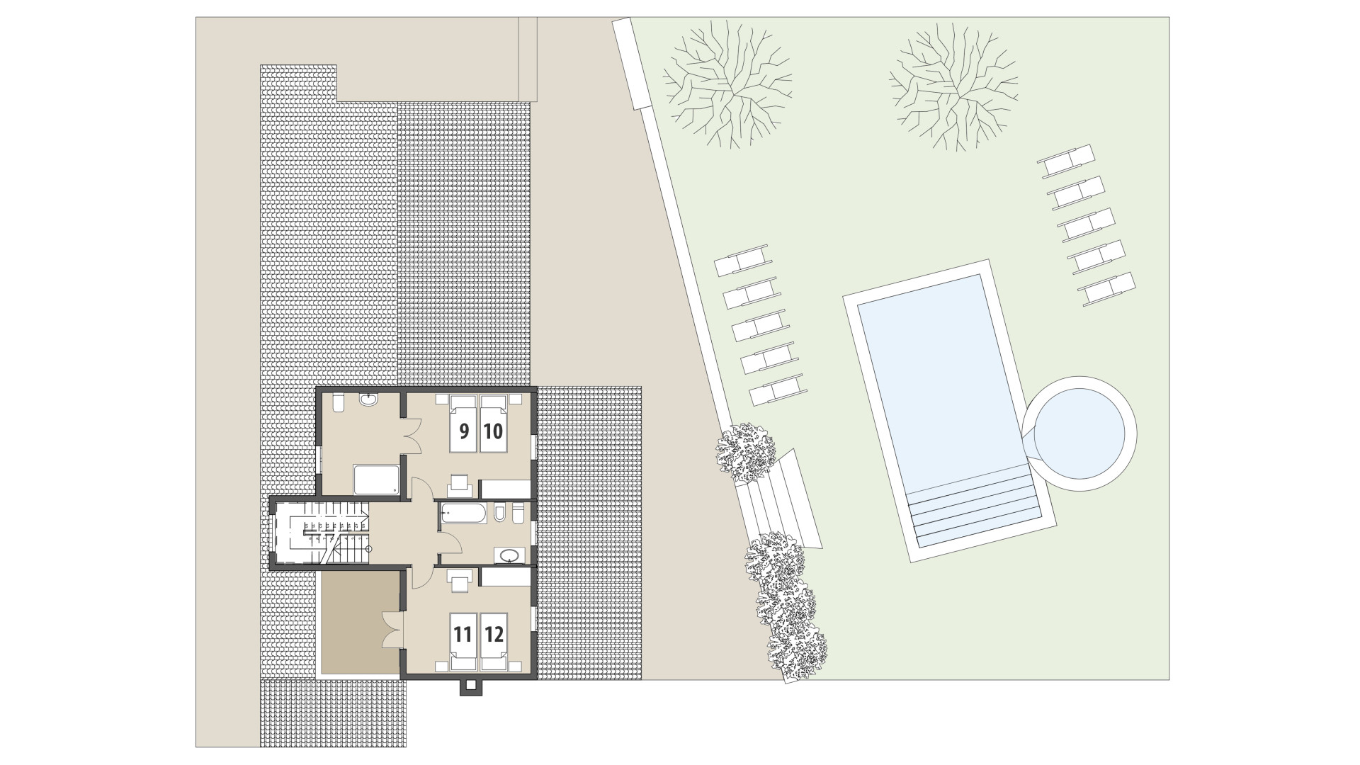 Rural Villa Can Biel: Upper floor