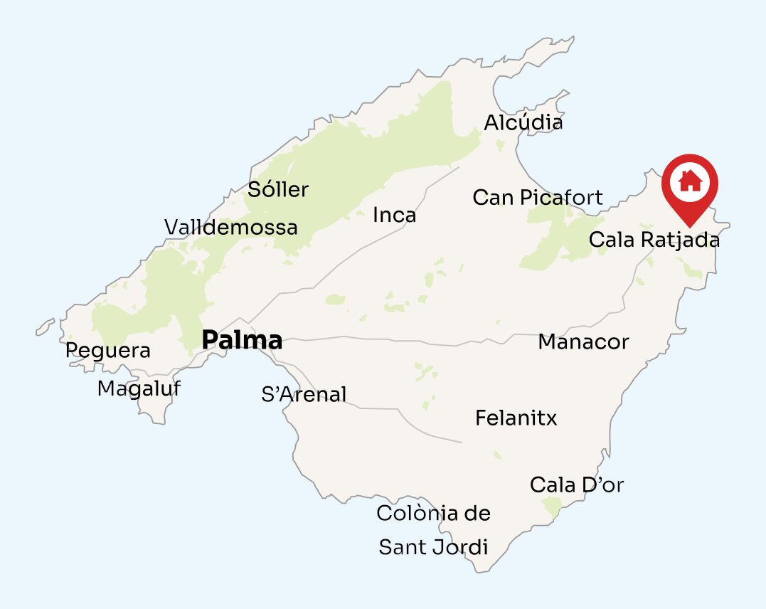 Map of Mallorca