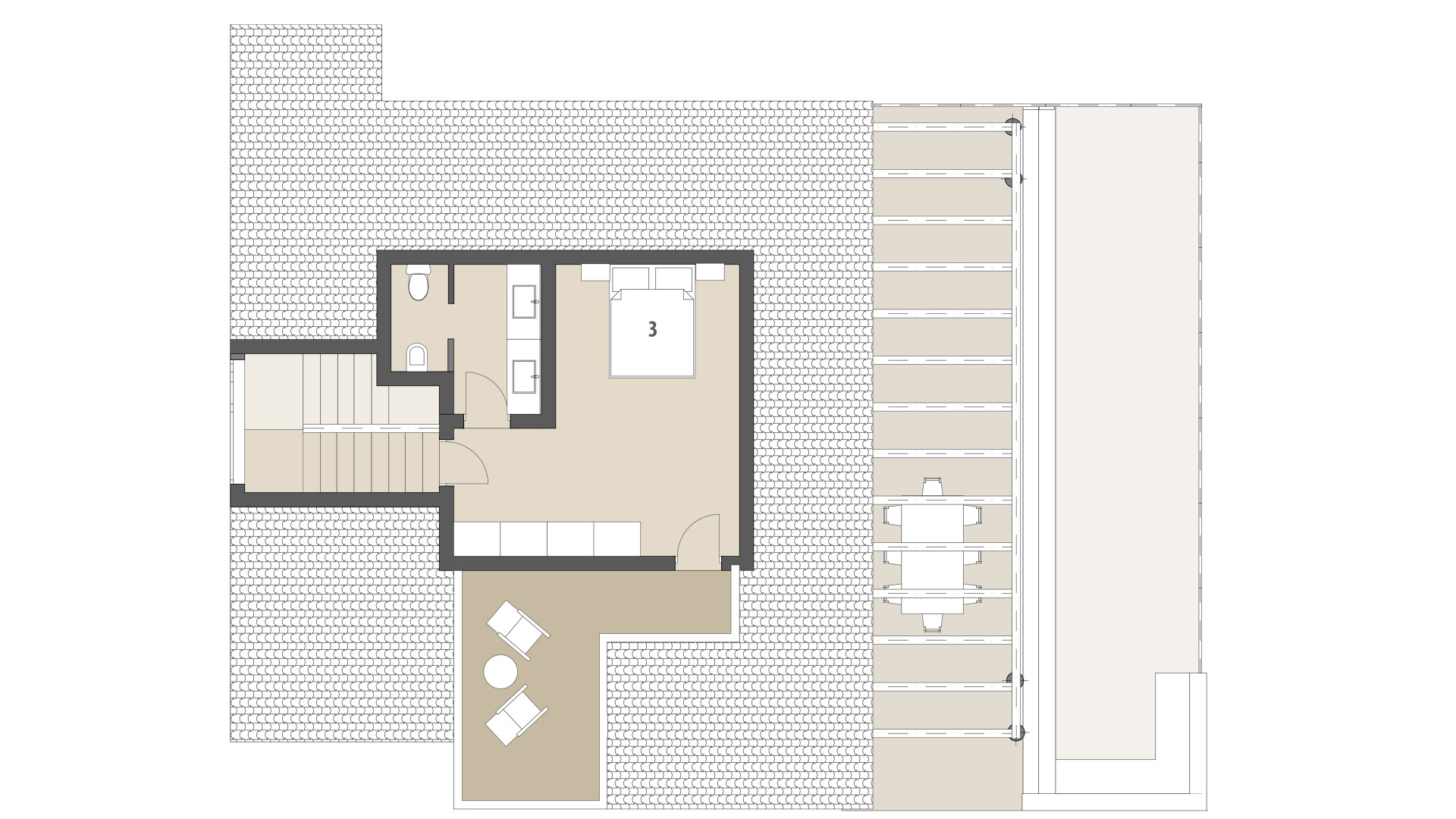 Rural Villa Altavista: Upper floor