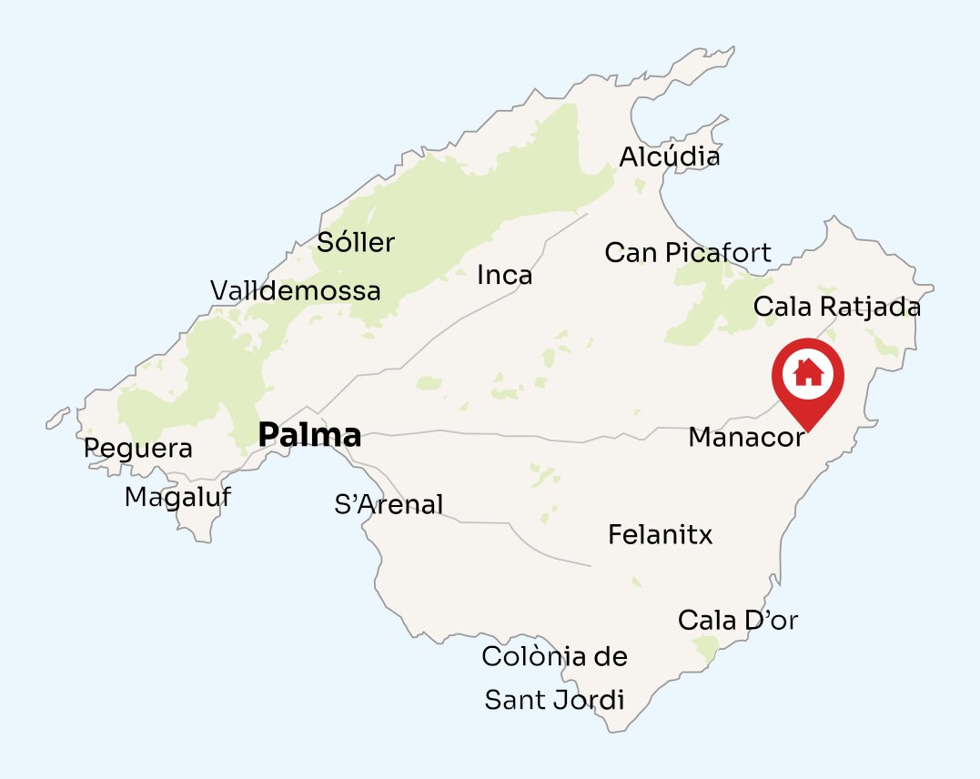 Map of Mallorca