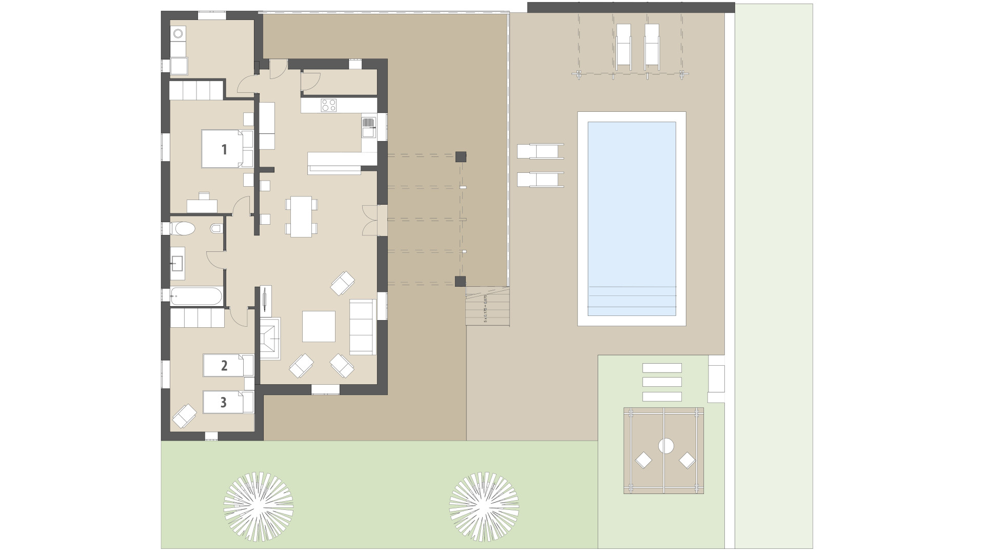 Rural Villa Na Banya: Ground floor