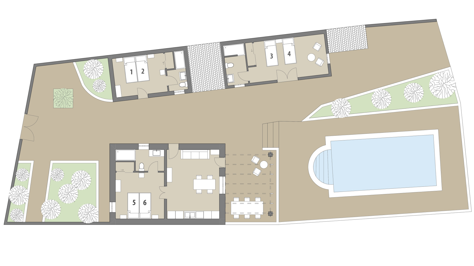 Rural Villa Son Sec: Ground floor