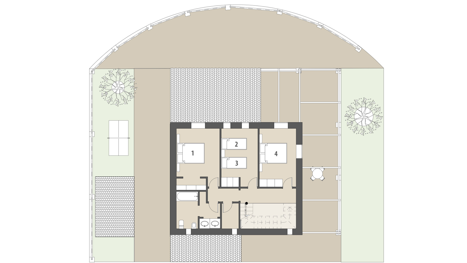 Rural Villa Son Galta: Upper floor