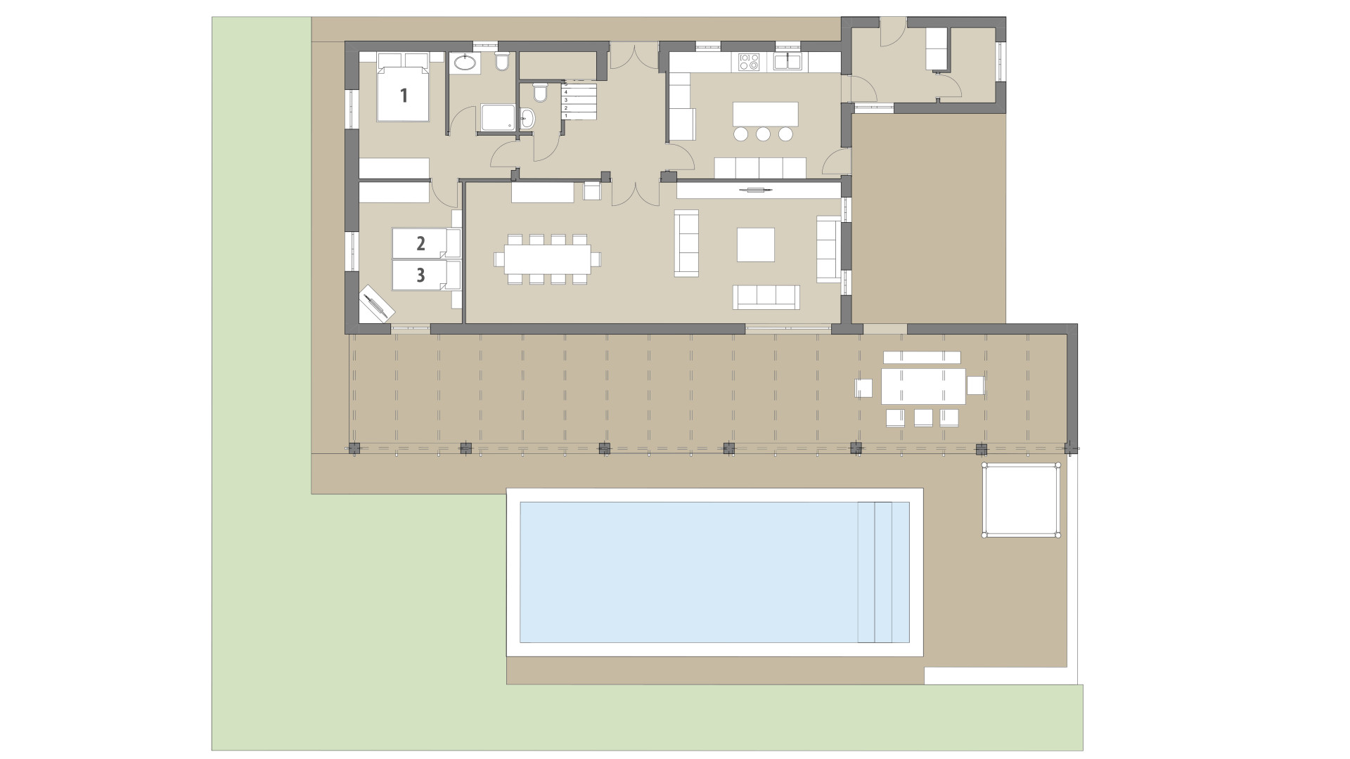 Rural Villa Sa Corbaia: Ground floor