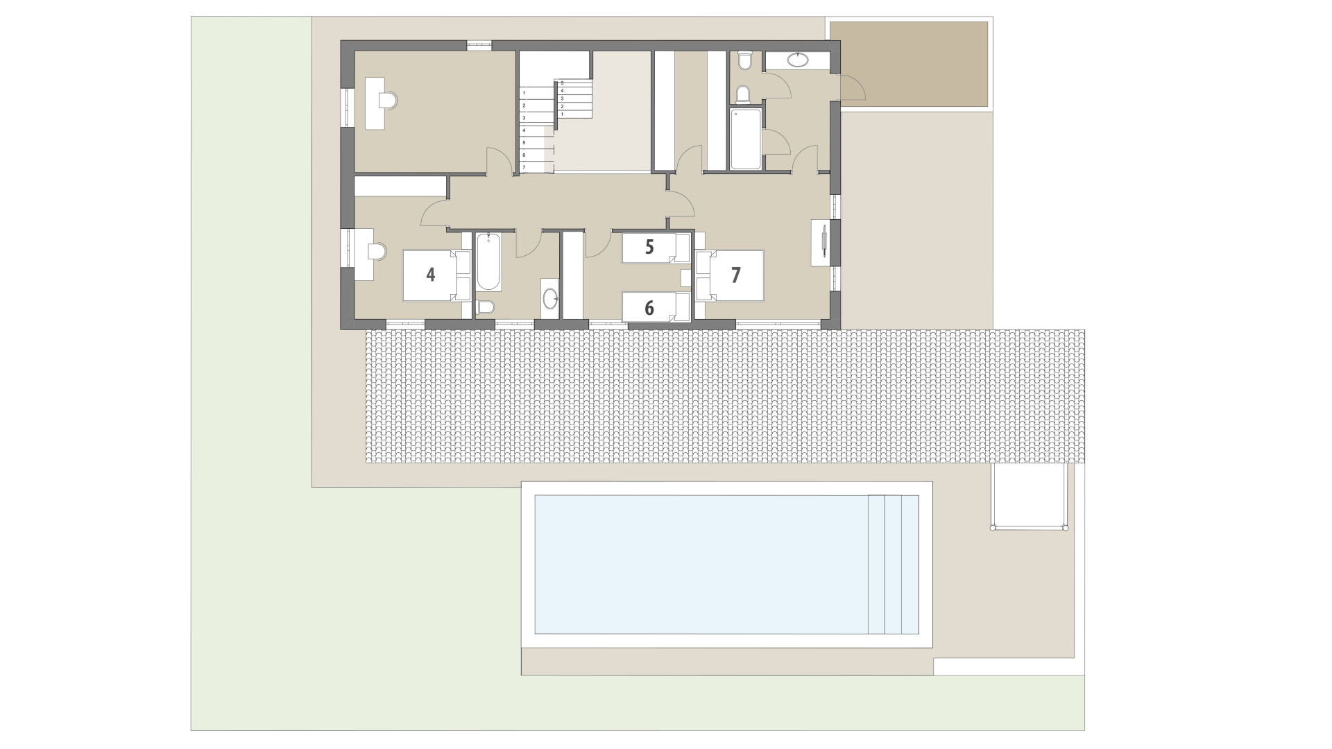 Rural Villa Sa Corbaia: Upper floor