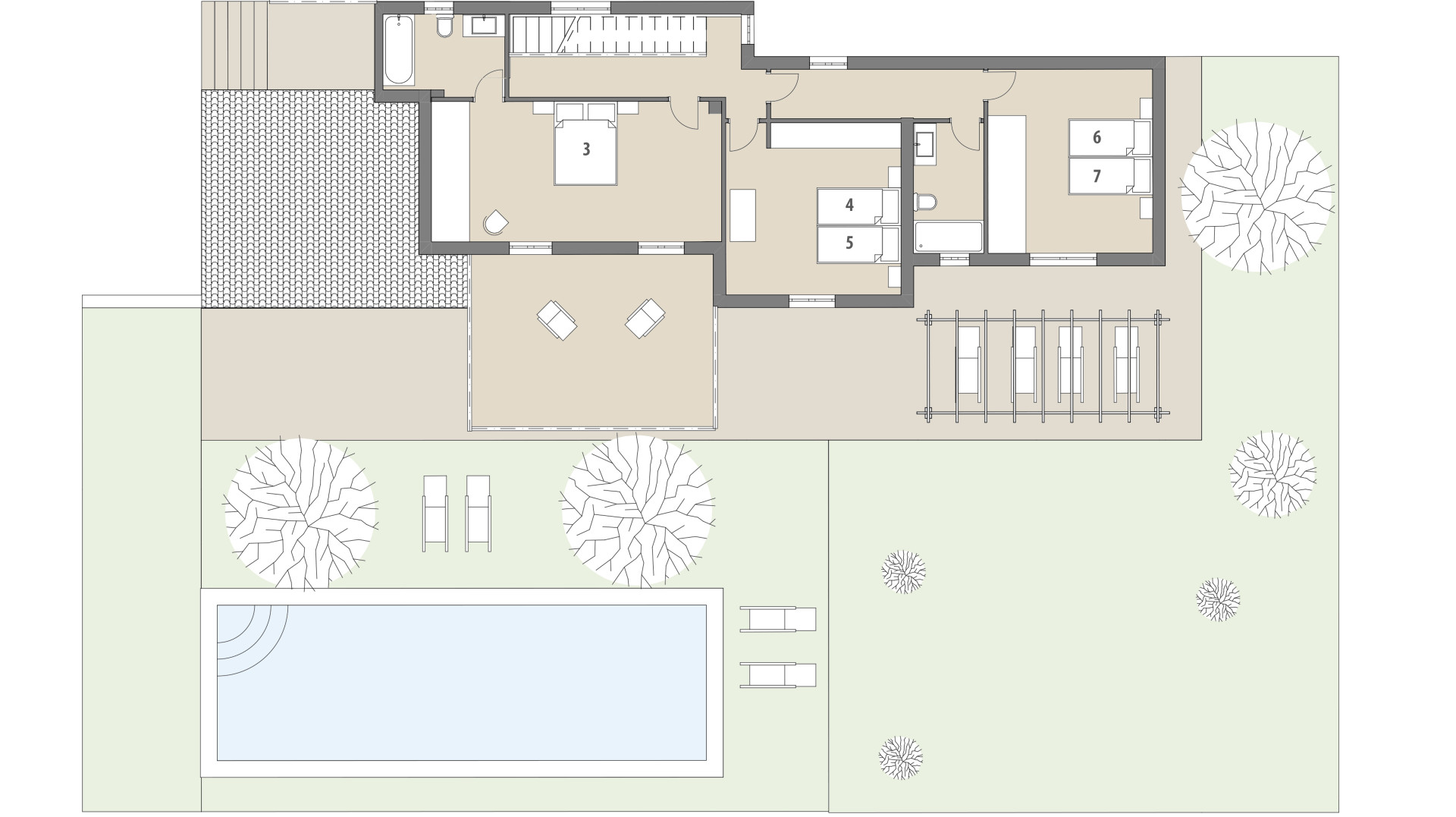 Rural Villa Sa Mina de Crestatx: Upper floor