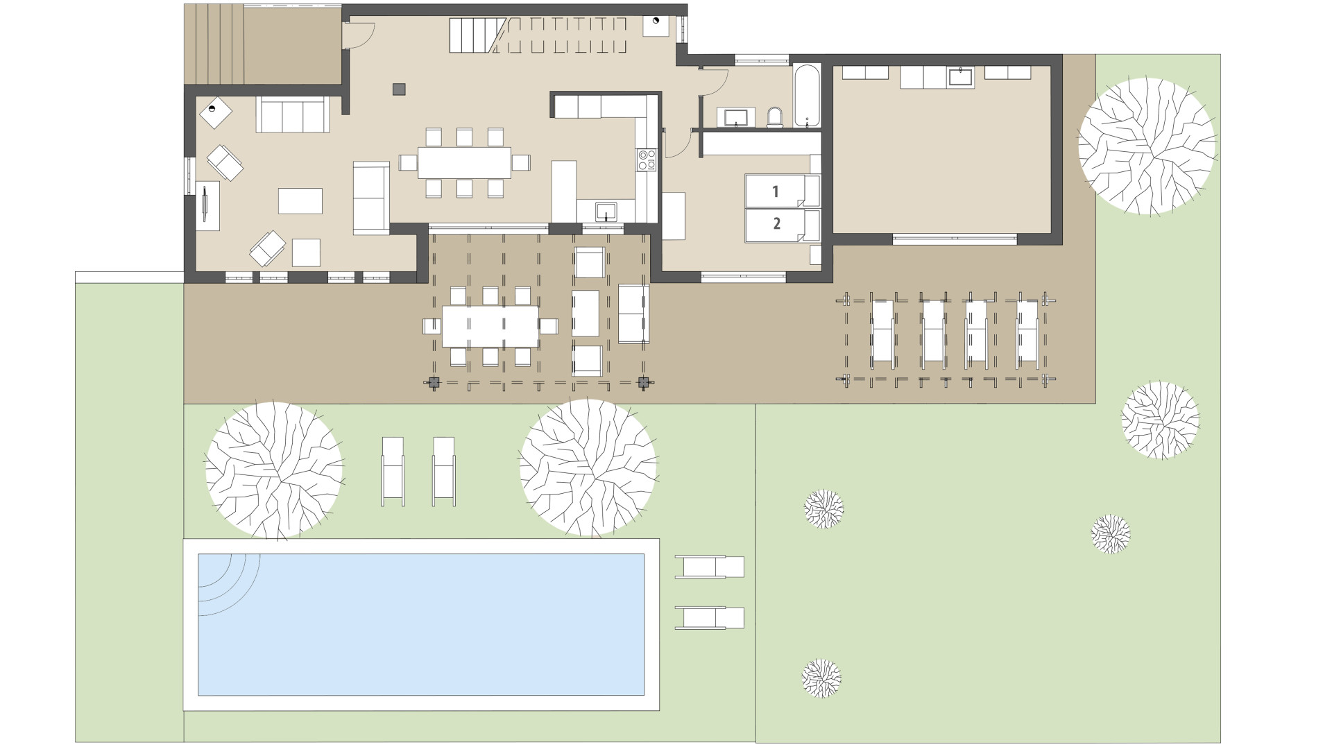 Rural Villa Sa Mina de Crestatx: Ground floor