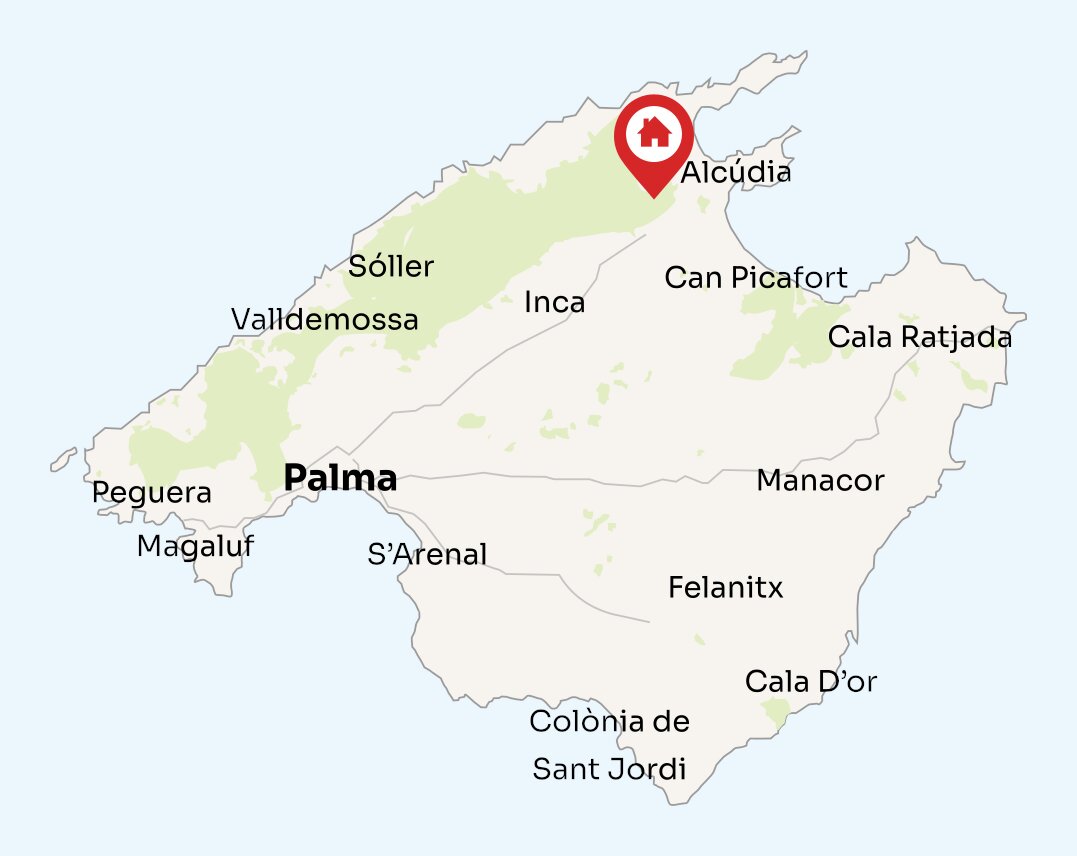 Map of Mallorca