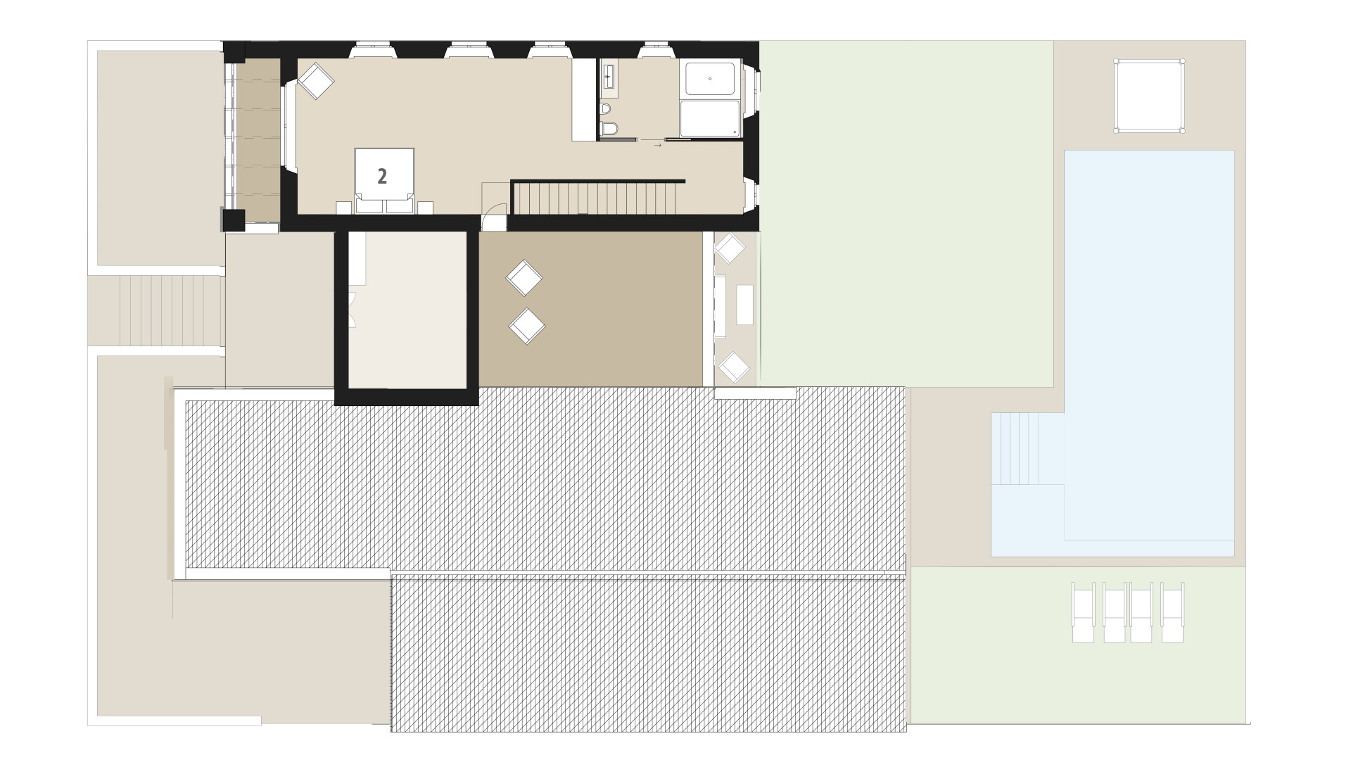 Rural Villa Son Buc: Upper floor