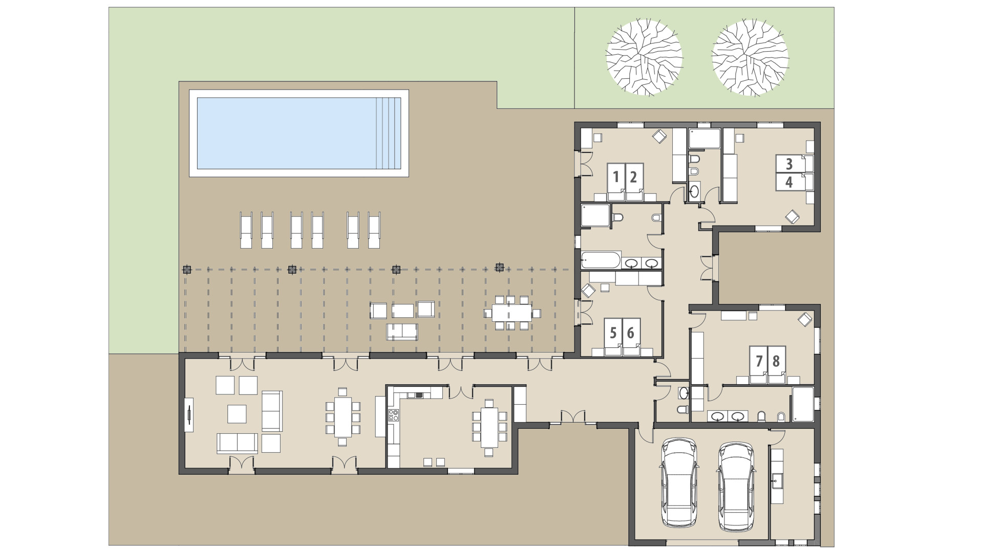 Rural Villa Son Virgili: Ground floor