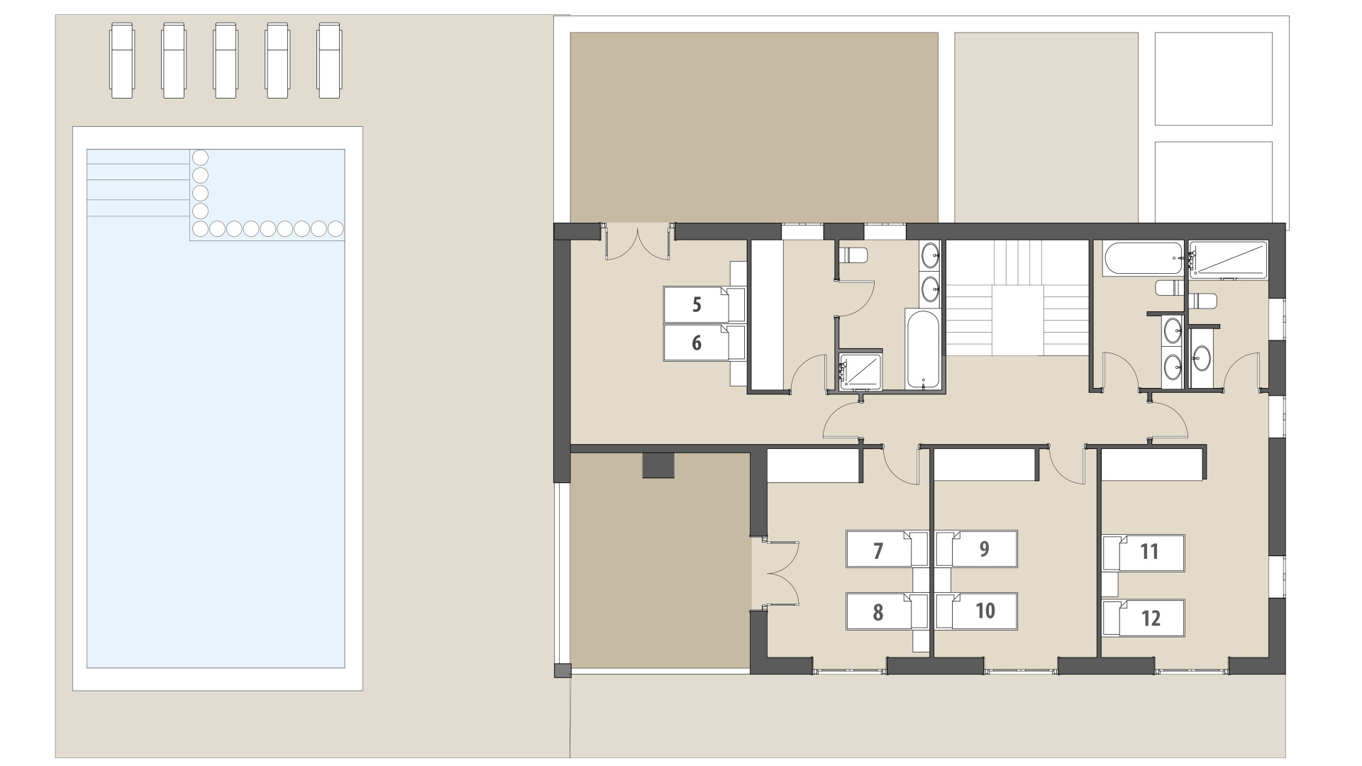 Rural Villa Na Gatona: Upper floor