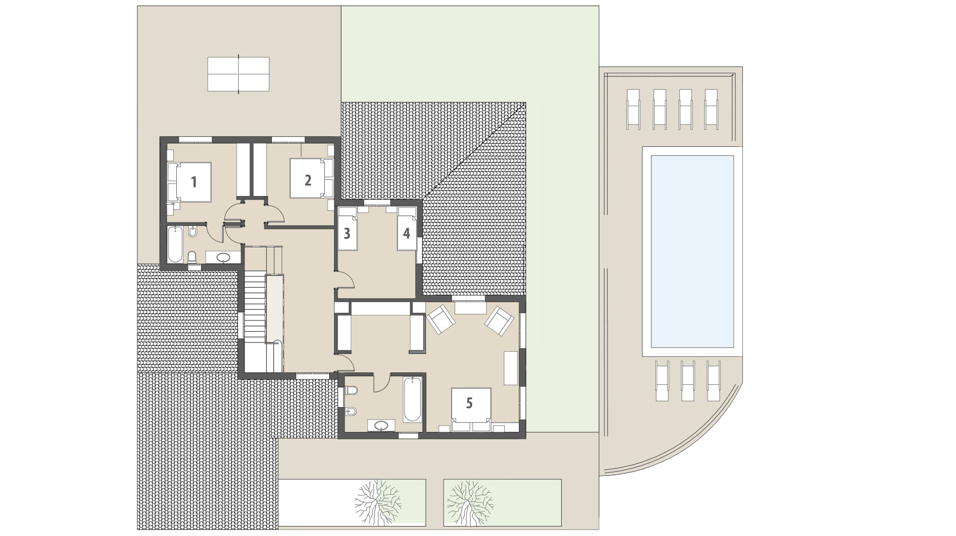 Rural Villa Es Pujols: Upper floor