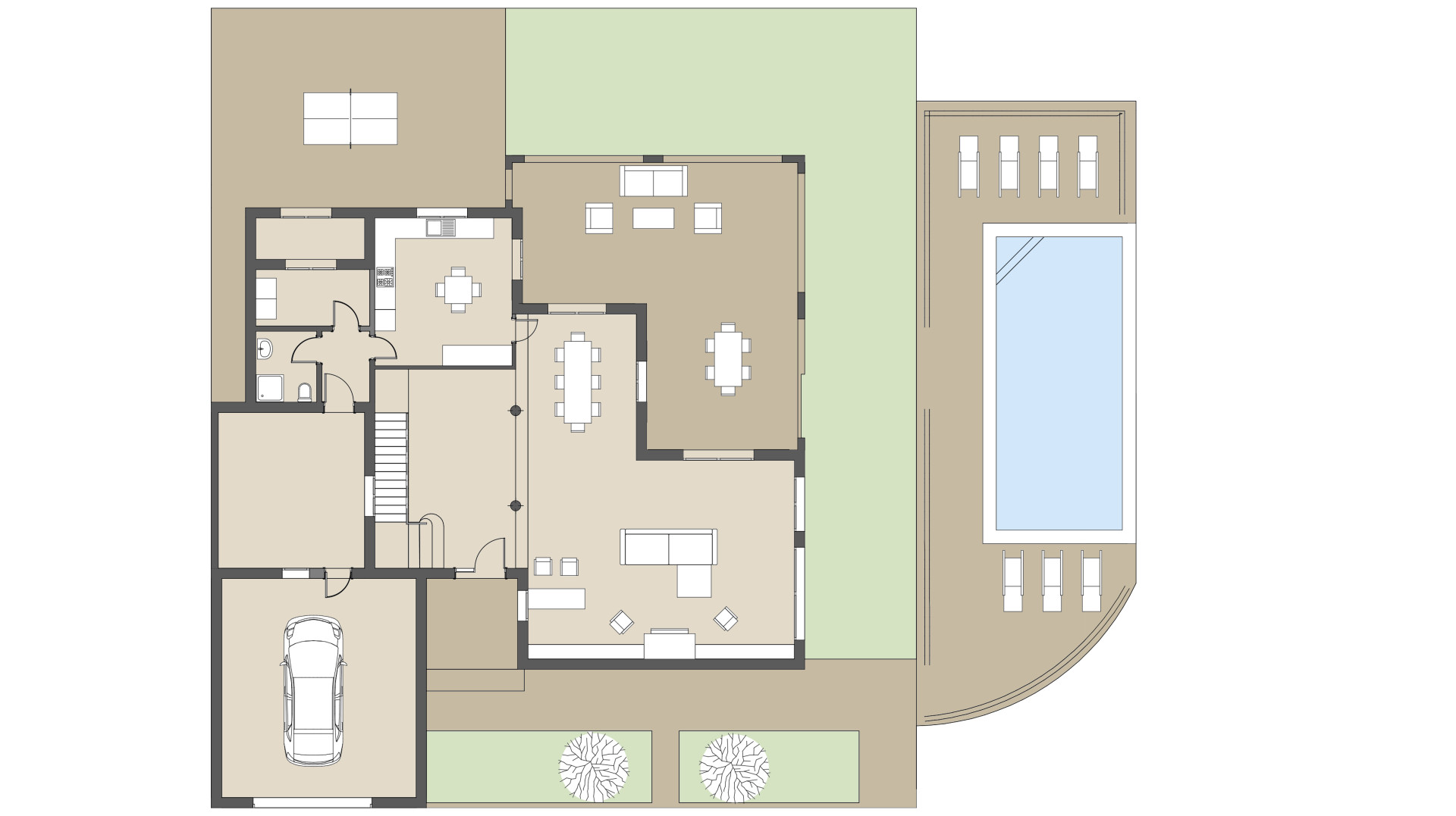 Rural Villa Es Pujols: Ground floor