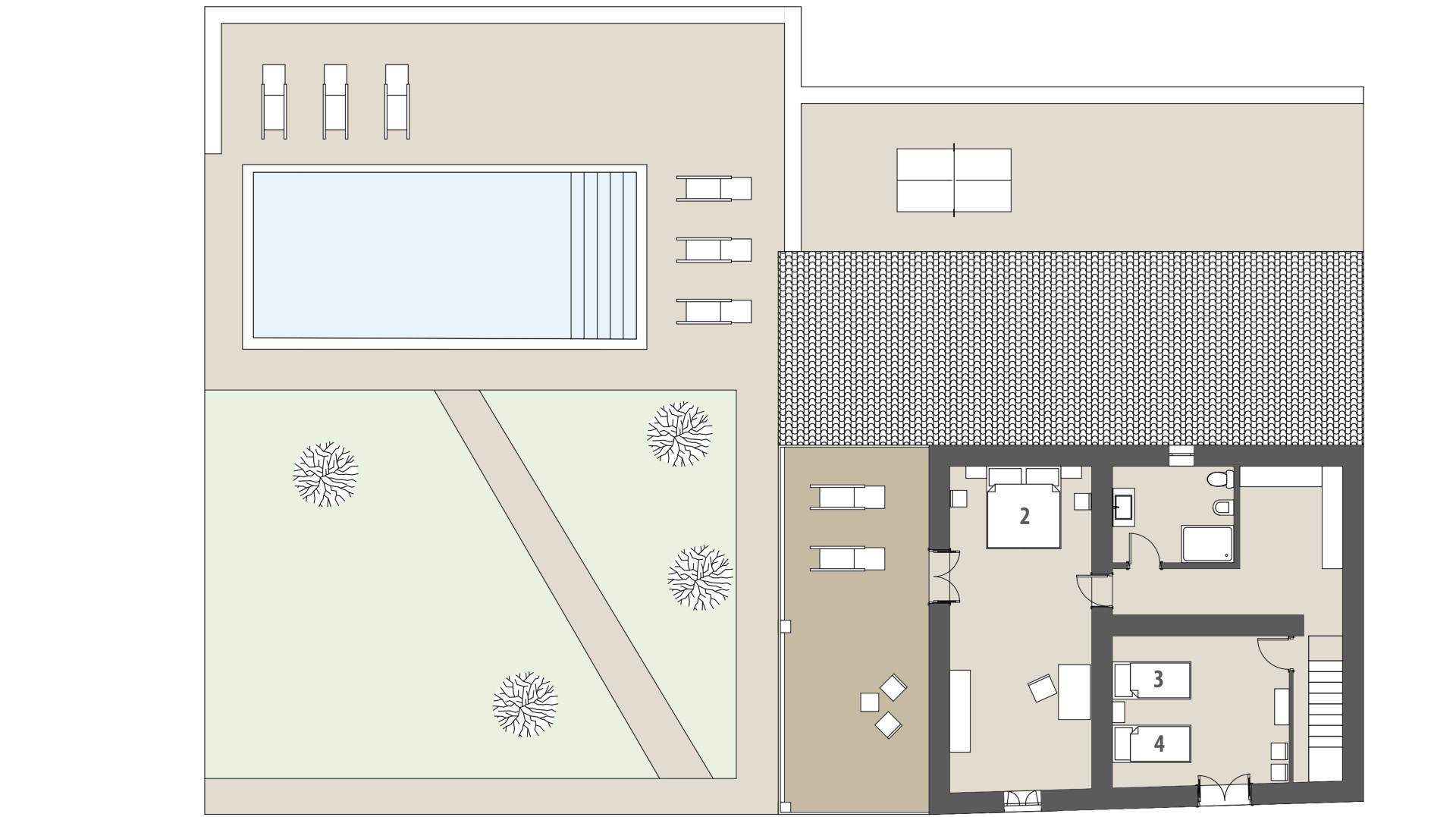 Rural Villa Ses Eres: Upper floor