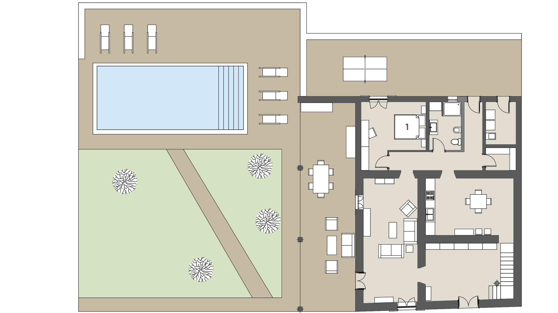 Rural Villa Ses Eres: Ground floor