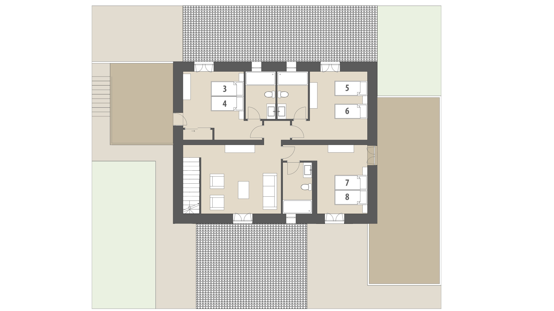 Rural Villa Sa Butigueta: Upper floor