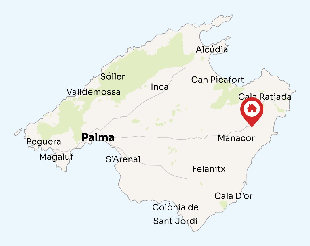 Map of Mallorca