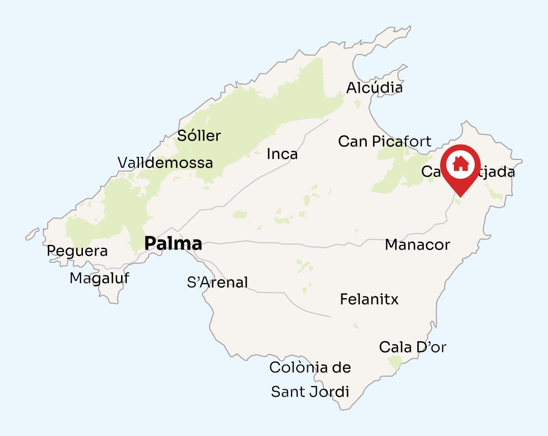 Map of Mallorca
