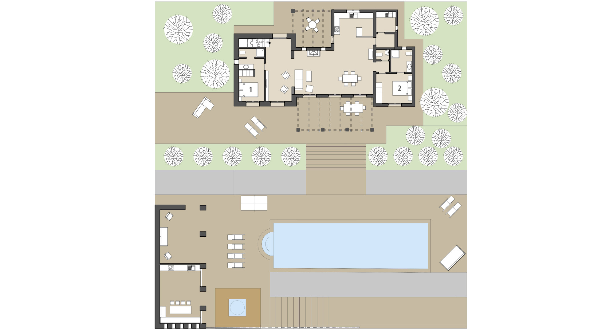 Rural Villa Can Marcos: Ground floor