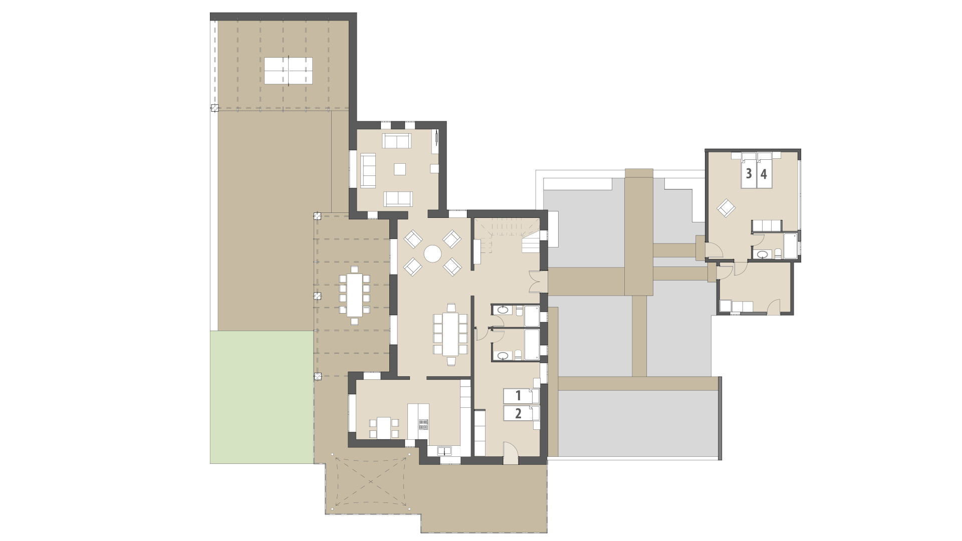 Rural Villa Pins: Ground floor