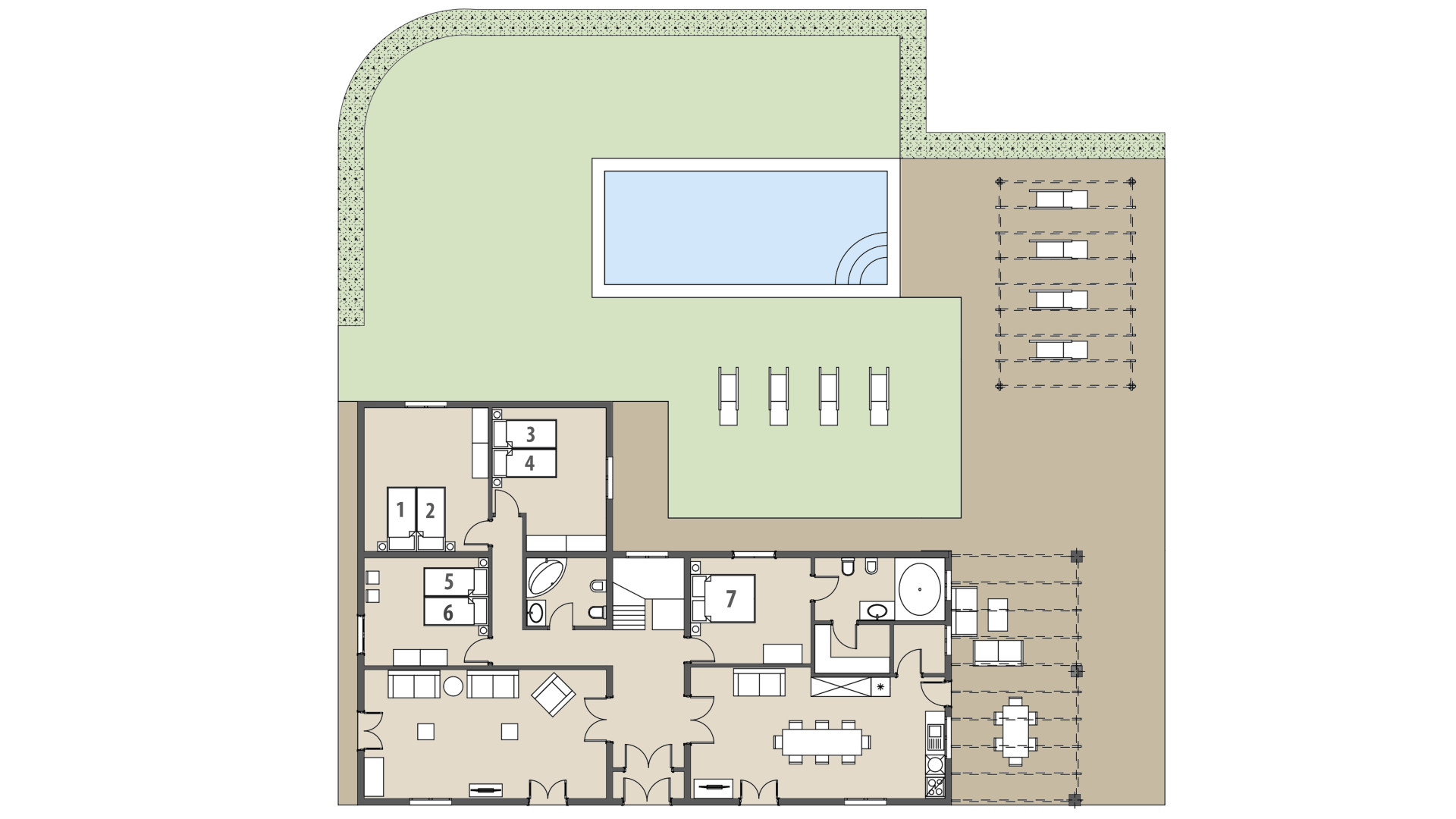 Rural Villa Llum: Ground floor