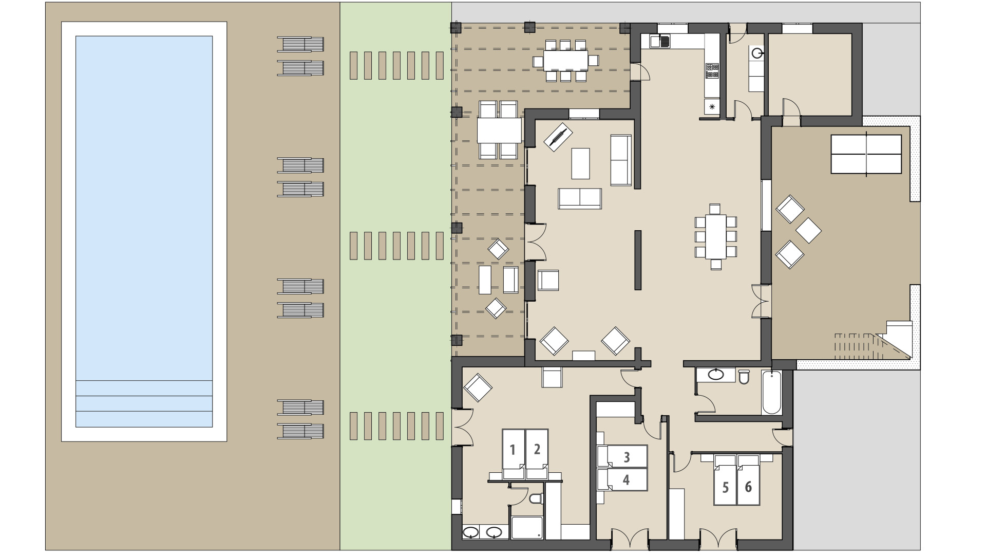 Rural Villa Son Pieras Nou: Ground floor