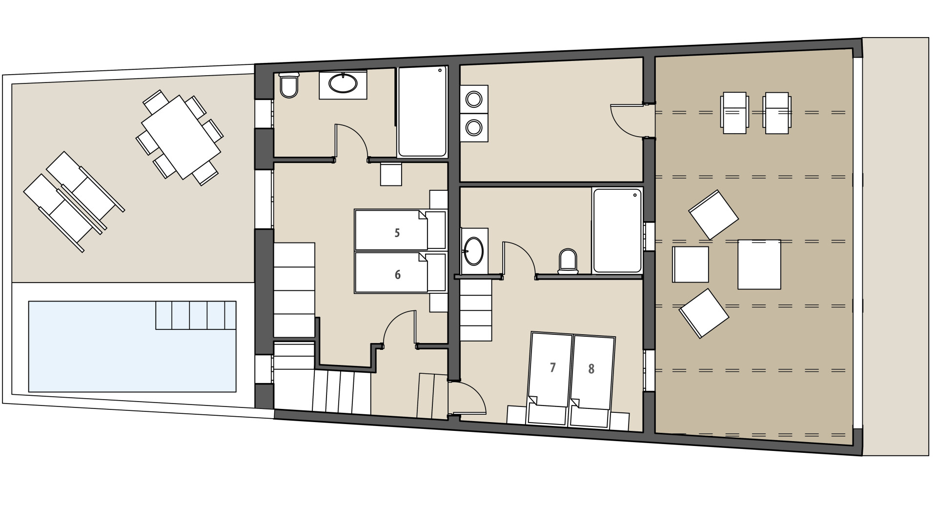 Urban Villa Na Valenta: Upper floor