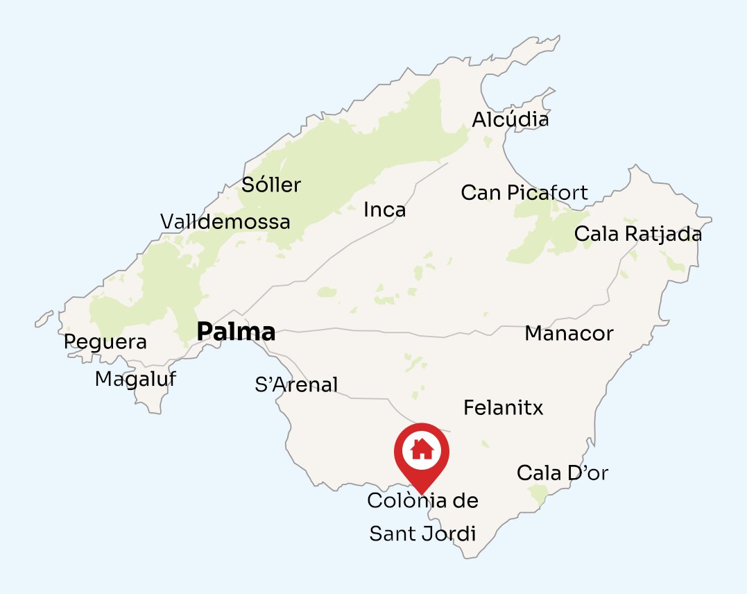 Map of Mallorca