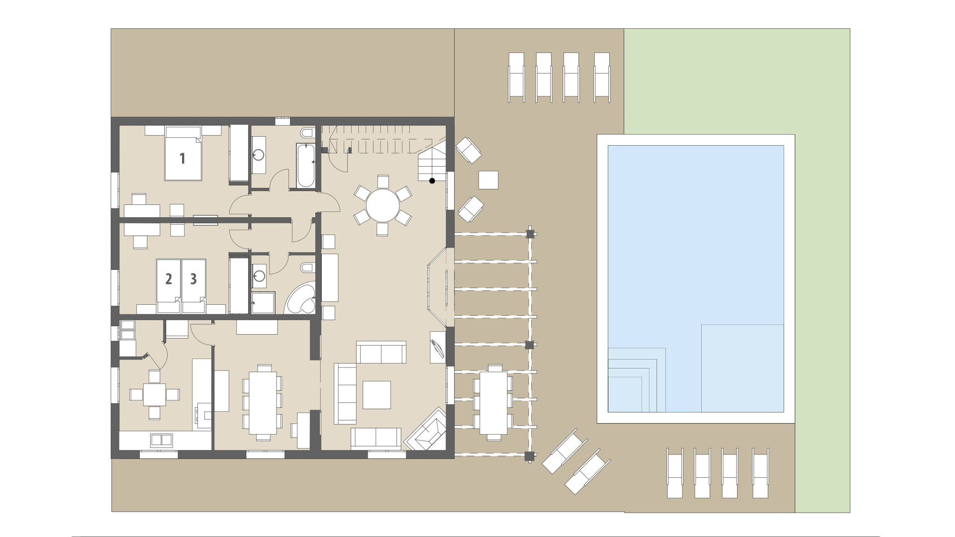 Rural Villa Sa Sinia: Ground floor