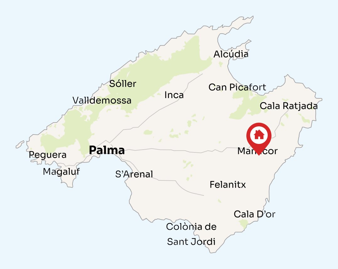 Map of Mallorca