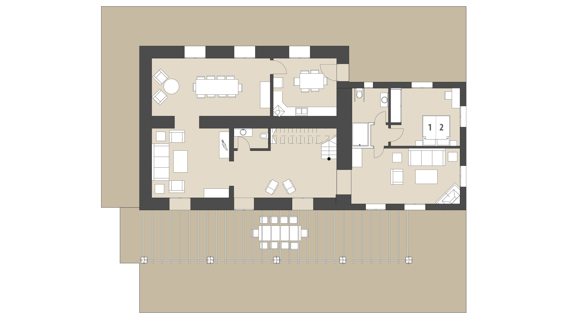 Rural Villa Son Perxa: Ground floor