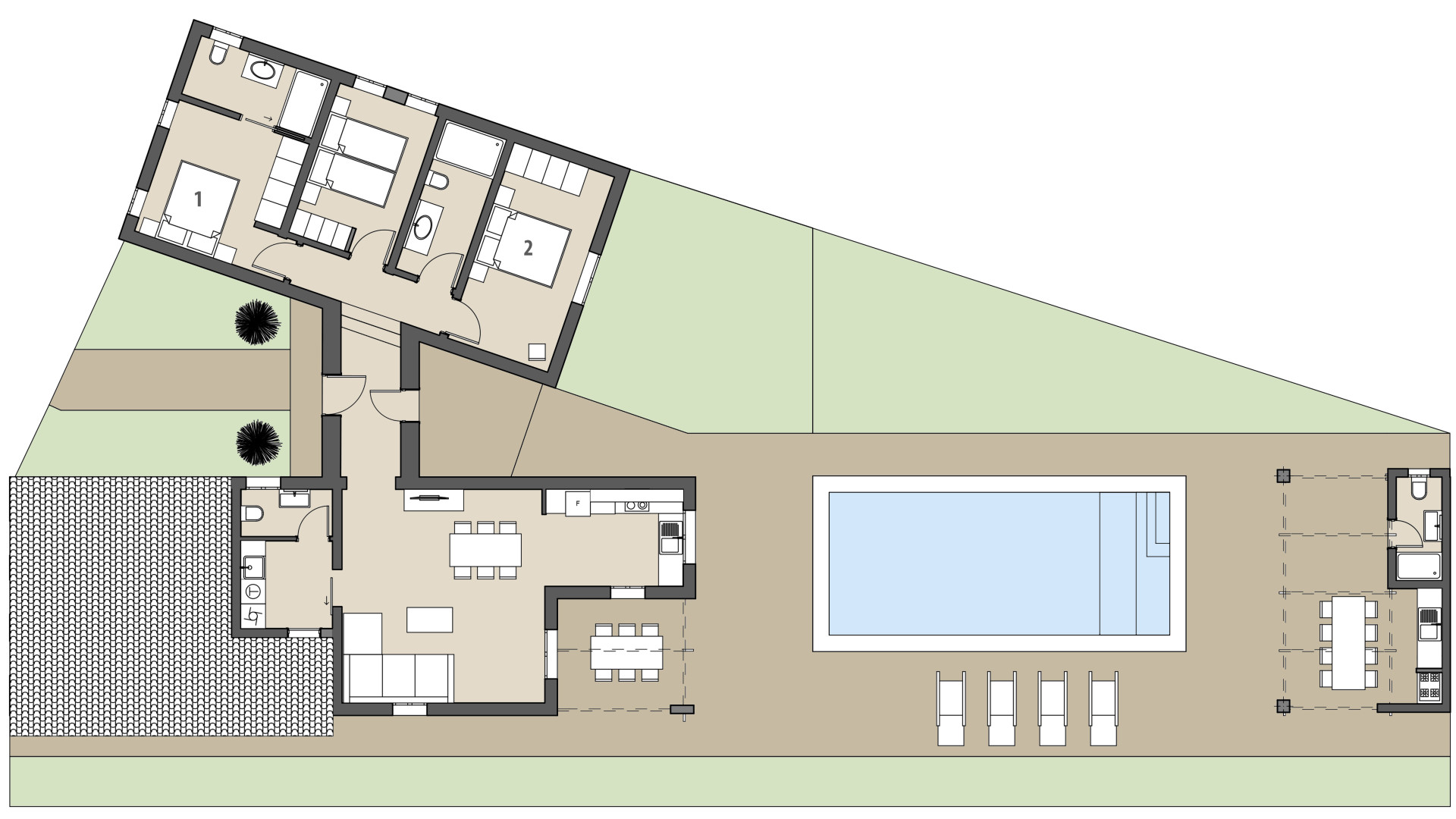 Rural Villa Sa Finca: Ground floor