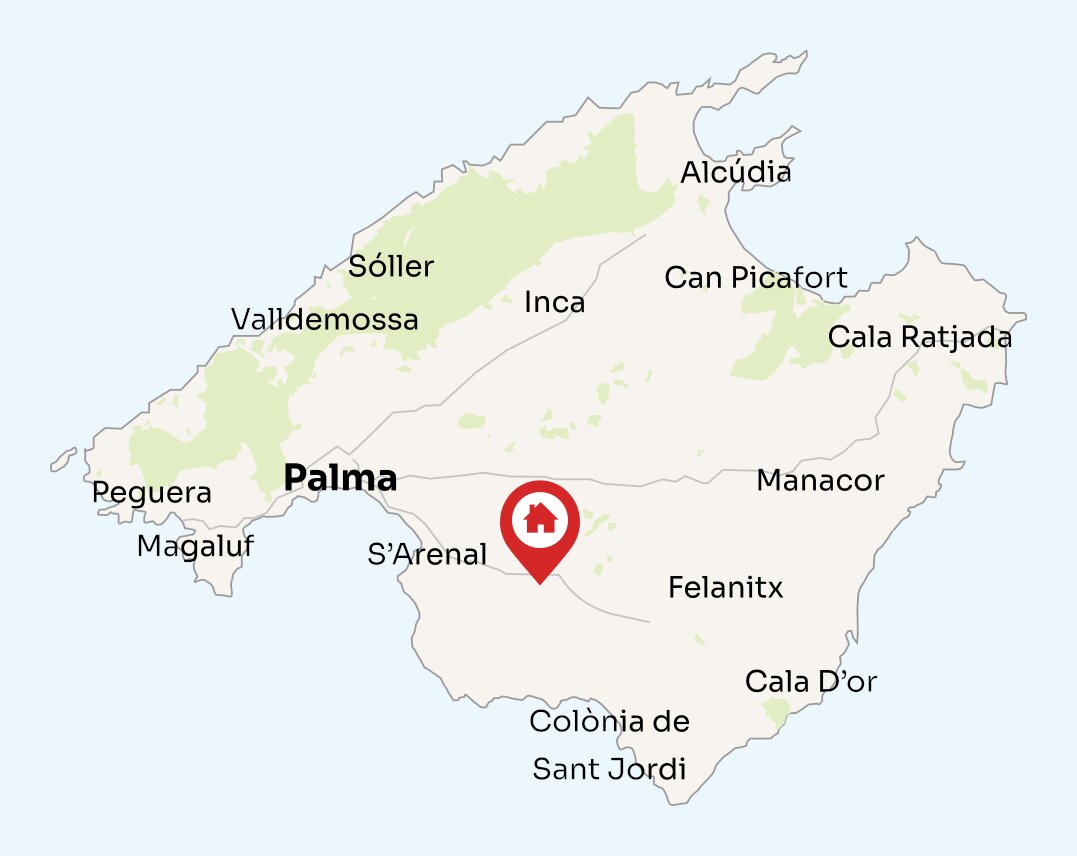 Map of Mallorca