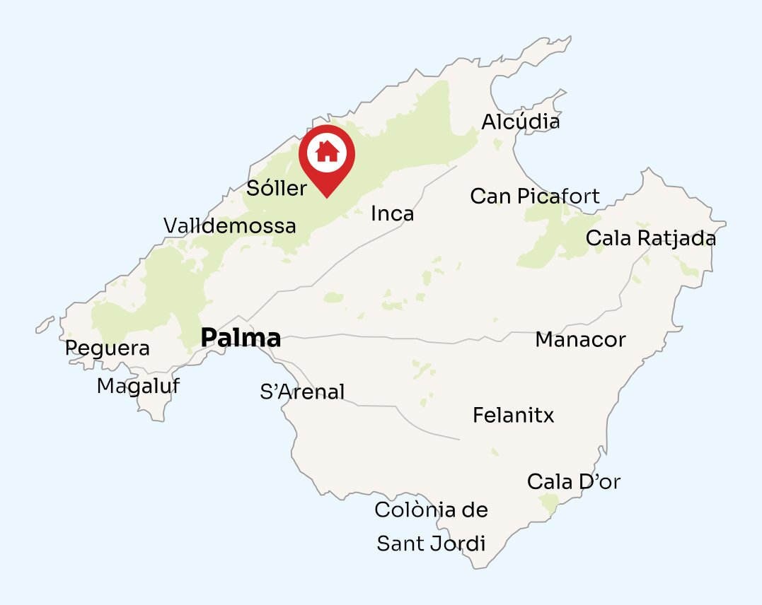 Map of Mallorca