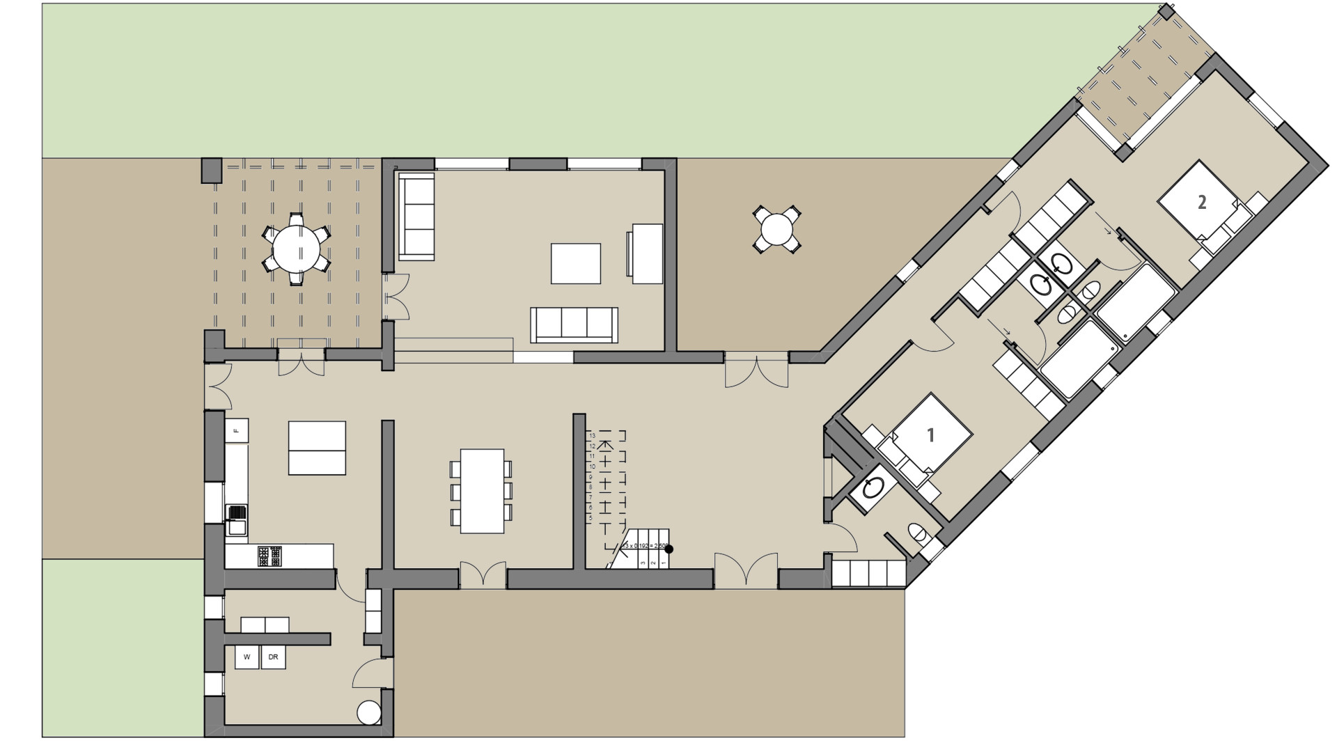 Rural Villa Esteva: Ground floor