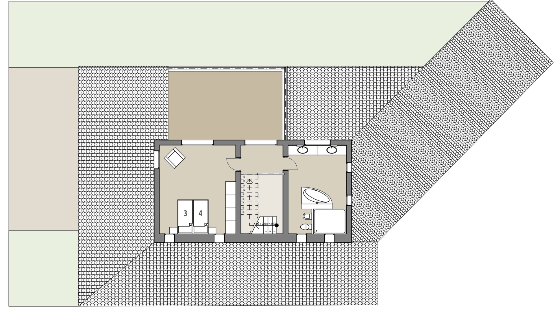 Rural Villa Esteva: Upper floor