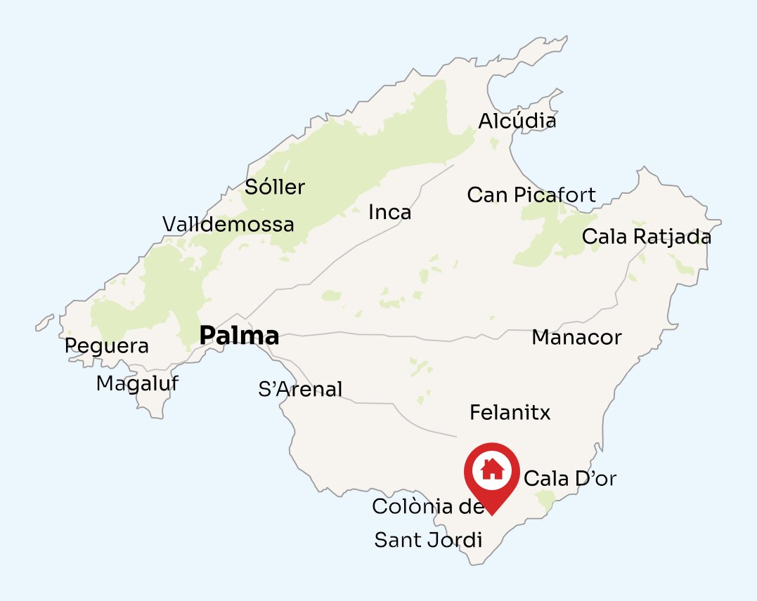 Map of Mallorca