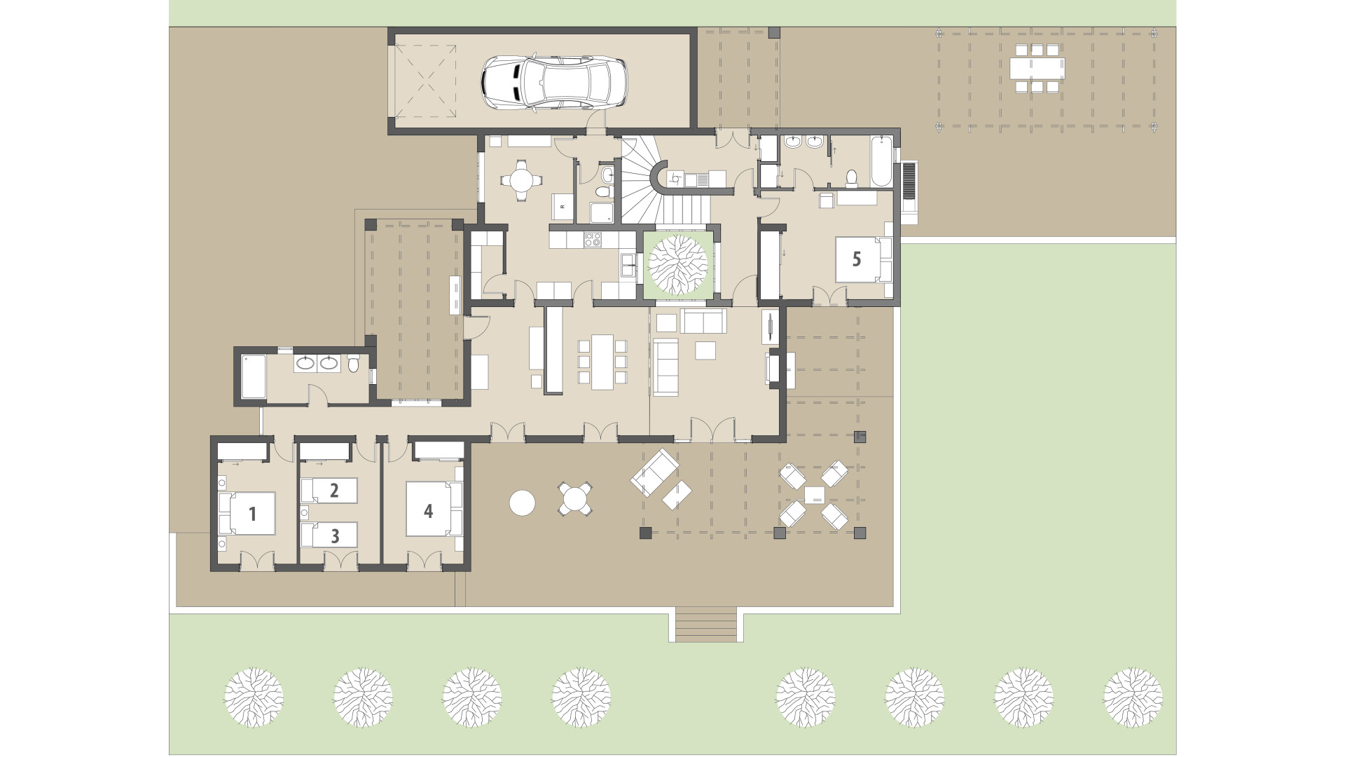 Rural Villa Es Fasser: Ground floor