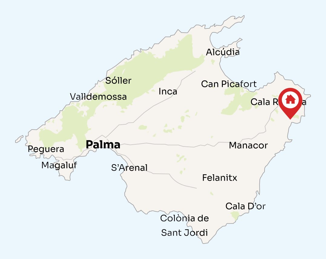 Map of Mallorca