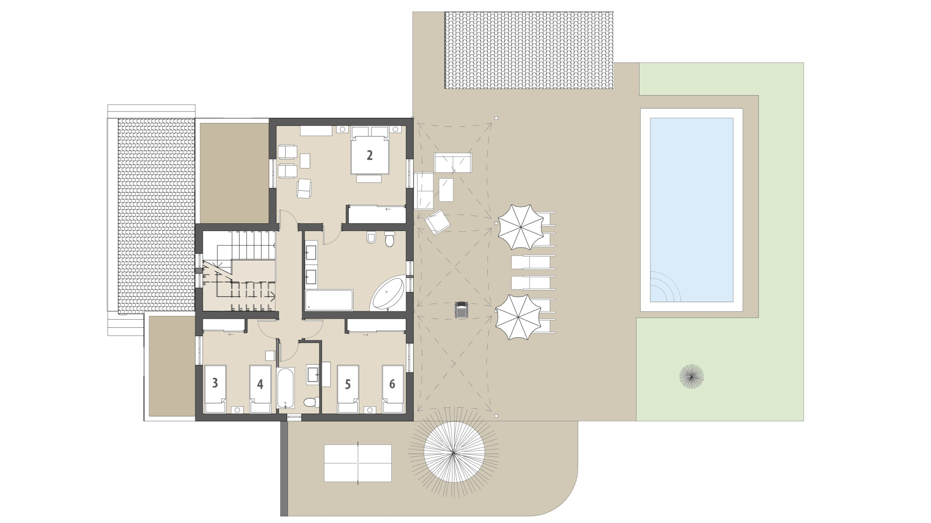 Rural Villa Can Sanchez: Upper floor