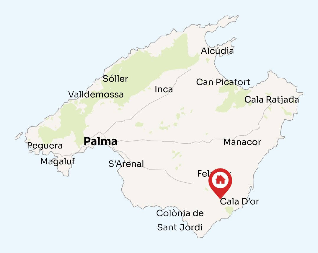 Map of Mallorca